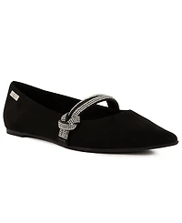 Sugar Women's Lingo Pointed Toe Rhinestone Flats