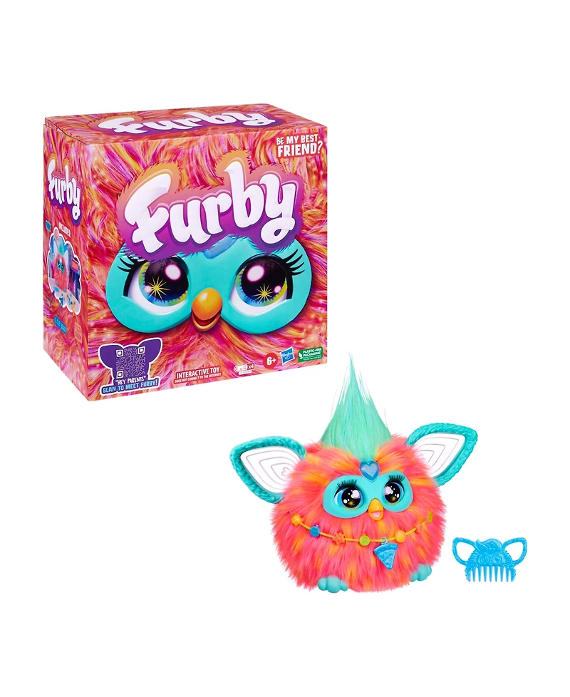 Furby Interactive Plush Toy, Coral