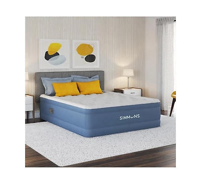 Simmons Rest Aire 17" Inflatable Air Mattress with Built-In Pump, Full