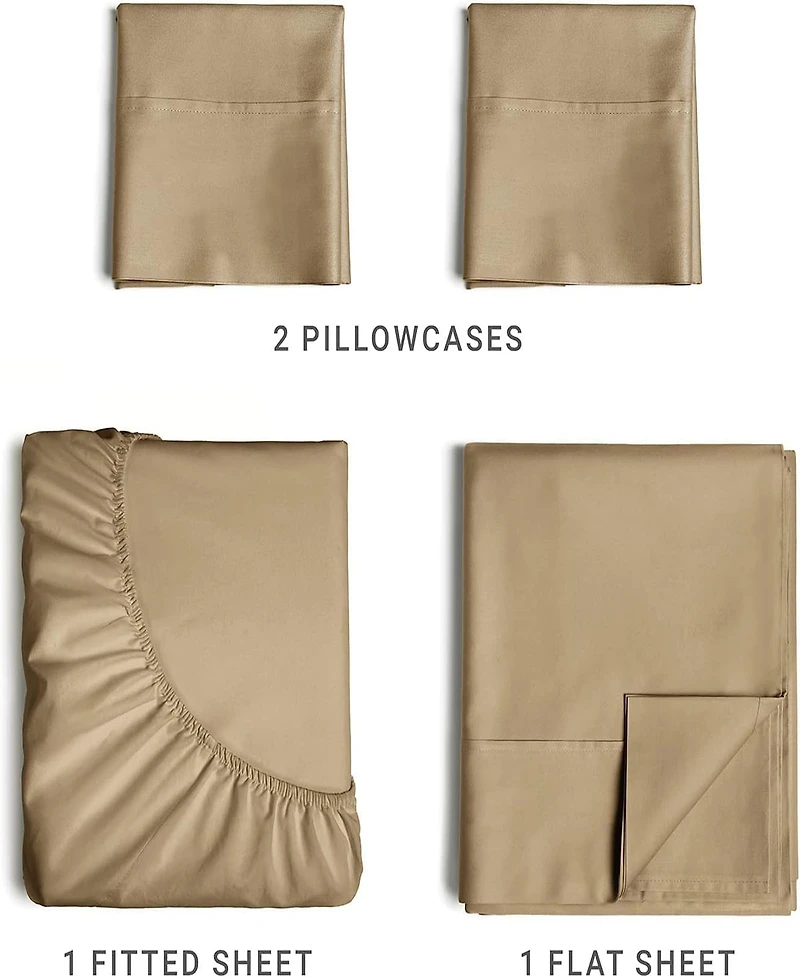 Piece 100% Cotton 400 Thread Count Sheet Set