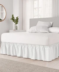 Cgk Unlimited Ruffled Elastic Wrap Around Bedskirt 15 Inch Drop