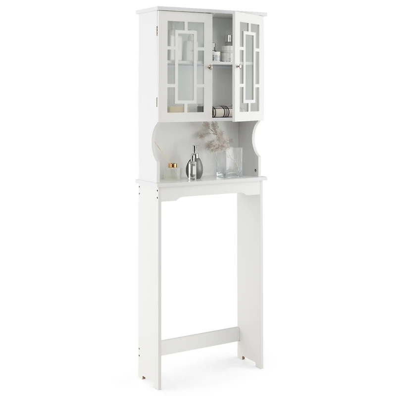 Bathroom Spacesaver Over the Toilet Door Storage Cabinet Tower Organizer