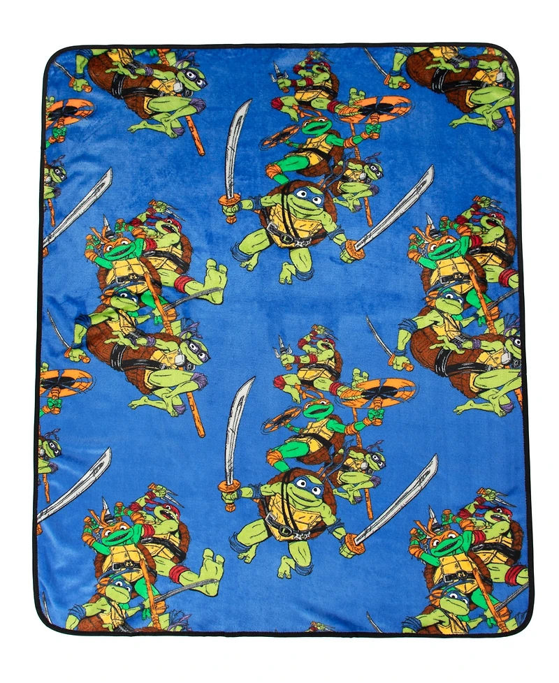 Teenage Mutant Ninja Turtle Movie Mutant Mayhem Throw, 40" x 50"