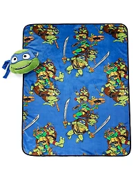 Teenage Mutant Ninja Turtle Movie Mayhem Nogginz Pillow & Travel Throw Set