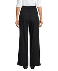 Lands' End Women's High Rise Crisp Poplin Chino Wide Leg Pants