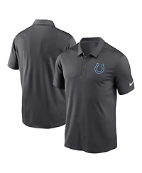 Men's Nike Anthracite Indianapolis Colts Franchise Team Logo Performance Polo Shirt