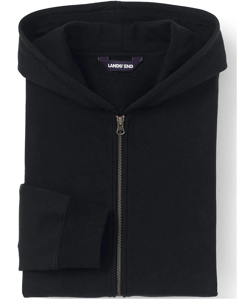 Lands' End Child School Uniform Kids Unisex Zip Front Sweatshirt