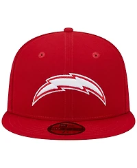 Men's New Era Scarlet Los Angeles Chargers Super Bowl Xxix Main Patch 59FIFTY Fitted Hat