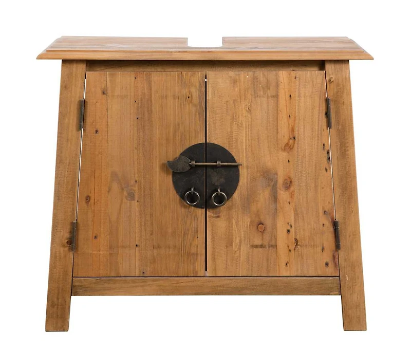vidaXL Bathroom Vanity Cabinet Solid Pinewood 27.6"x12.6"x24.8"