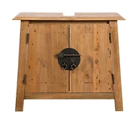 vidaXL Bathroom Vanity Cabinet Solid Pinewood 27.6"x12.6"x24.8"