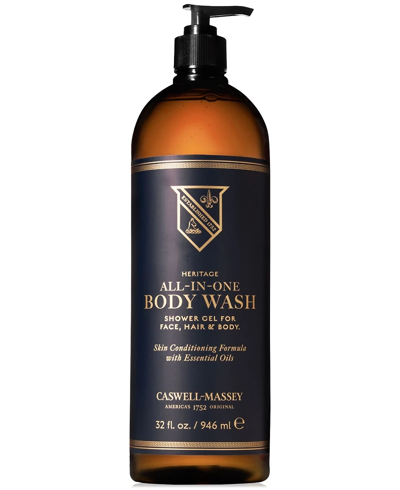 Caswell Massey Heritage All-In-One Body Wash, 32 oz.