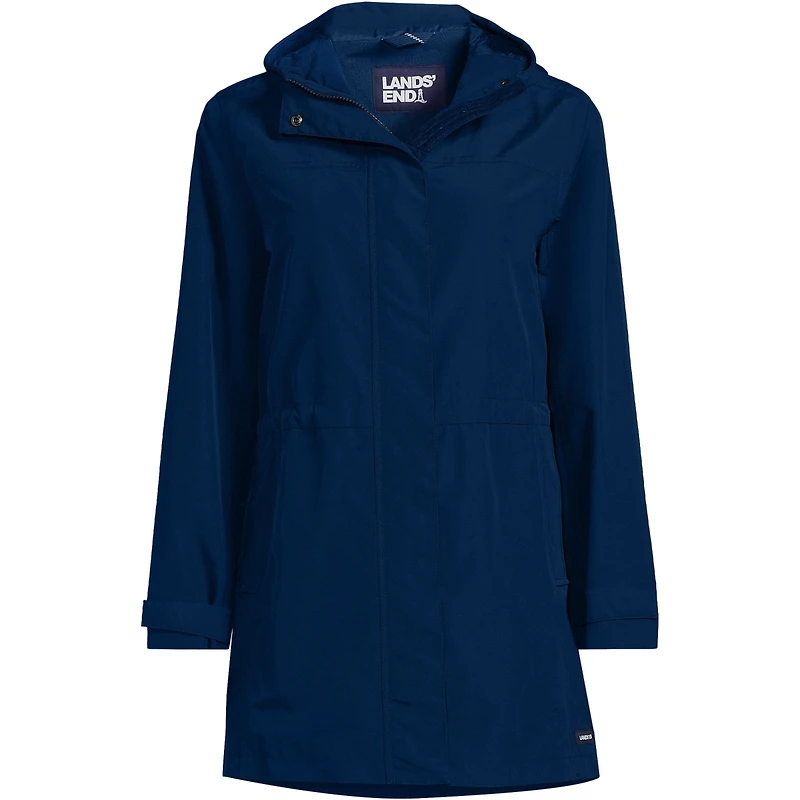 Lands' End Women's Squall Hooded Waterproof Raincoat
