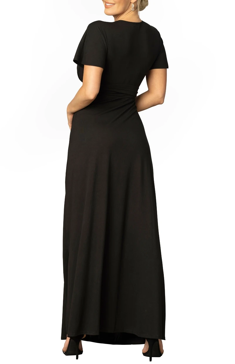 Kiyonna Women's Vienna Kimono Sleeve Long Maxi Dress