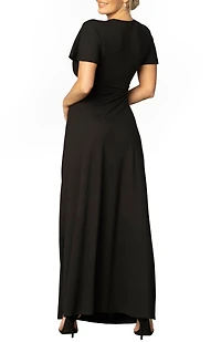 Kiyonna Women's Vienna Kimono Sleeve Long Maxi Dress