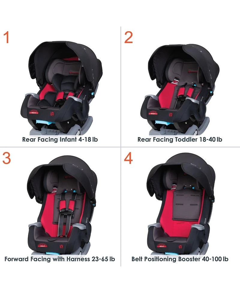 Baby Trend Cover Me 4-in-1 Convertible Car Seat