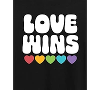 Hybrid Apparel Trendy Plus Love Wins Pride Graphic T-shirt