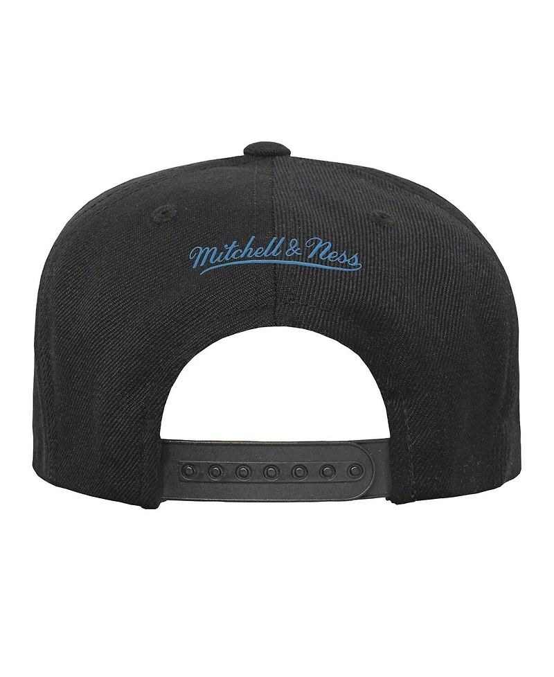 Big Boys and Girls Mitchell & Ness Black Los Angeles Lakers Team Script Snapback Hat