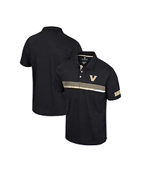 Men's Colosseum Black Vanderbilt Commodores No Problemo Polo Shirt