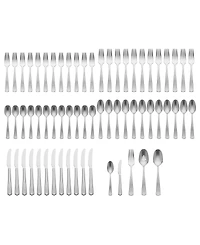 Lenox French Perle Scallop 65 Piece Flatware Set
