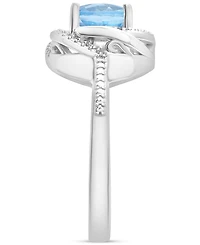 2-Pc. Set Pink Amethyst (1-1/2 ct. t.w.) & Diamond Accent Spiral Pendant Necklace Matching Ring 14k Rose Gold-Plated Sterling Silver (Also Blu