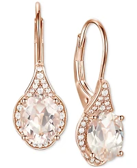 Amethyst (2 ct. t.w.) & Lab-Grown White Sapphire (1/5 ct. t.w.) Drop Earrings in 14k Gold-Plated Sterling Silver (Also in Additional Gemstones)