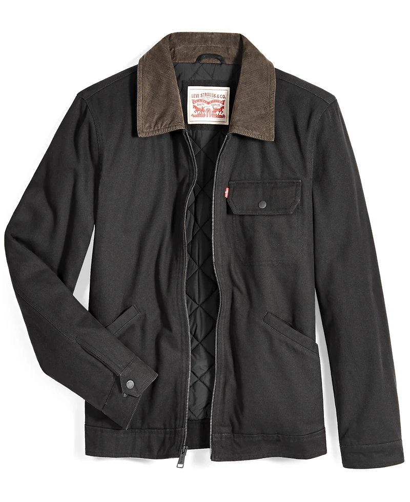 Levi's Men's Cotton Canvas Zip-Front Utility Jacket