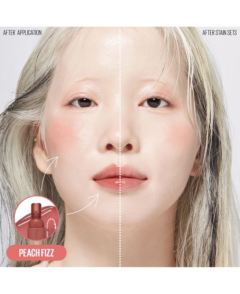 Kaja Jelly Charm Glazed Lip Stain & Blush With Keychain, 0.17 oz.