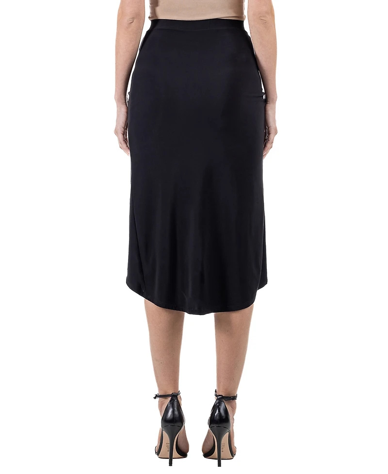 24seven Comfort Apparel Women's Knee Length Skirt