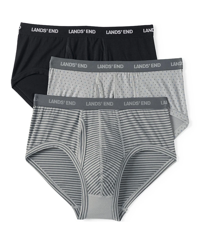 Lands' End Men's Comfort Knit Brief 3 Pack