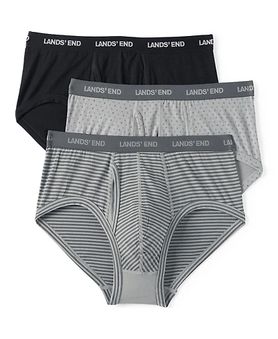 Lands' End Men's Comfort Knit Brief 3 Pack