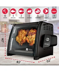 Ronco Modern Rotisserie Oven, Large Capacity (15lbs) Countertop Oven, Multi-Purpose Basket for Versatile Cooking
