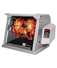 Ronco Digital Rotisserie Oven, Platinum Digital Design, Large Capacity (15lbs) Countertop Oven, Multi-Purpose Basket for Versatile Cooking
