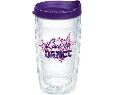 Tervis Live to Dance Made in Usa Double Walled Insulated Tumbler Travel Cup Keeps Drinks Cold & Hot, 10oz Wavy, Classic