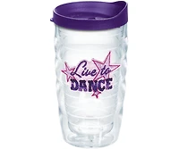 Tervis Live to Dance Made in Usa Double Walled Insulated Tumbler Travel Cup Keeps Drinks Cold & Hot, 10oz Wavy, Classic
