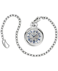 Bulova Men's Automatic Classic Sutton Stainless Steel Chain Pocket Watch 50mm