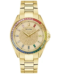 Bulova Men's Classic Phantom Gold-Tone Stainless Steel Bracelet Watch 40mm
