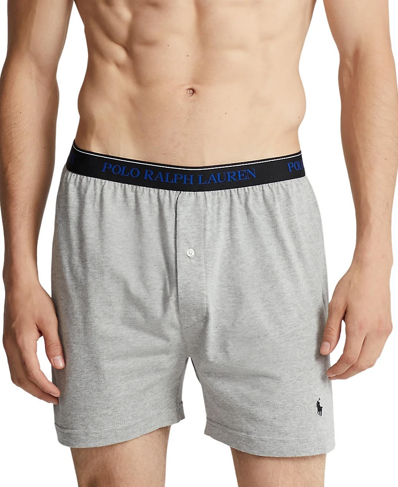 Polo Ralph Lauren Men's 5 +1 Free Bonus Pack. Cotton Classic-Fit Knit Boxers