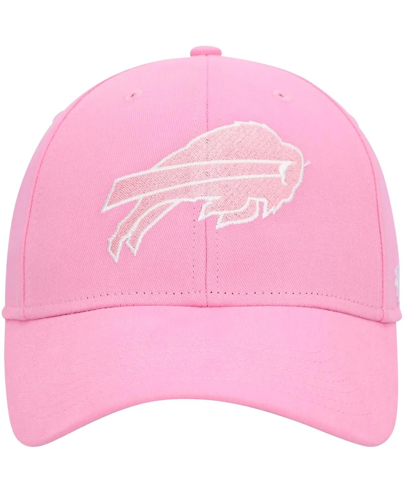 Big Girls '47 Brand Pink Buffalo Bills Rose Mvp Adjustable Hat