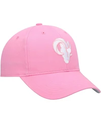 Big Girls '47 Brand Pink Los Angeles Rams Rose Mvp Adjustable Hat