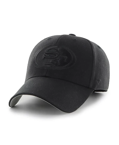 Men's '47 Brand Black San Francisco 49ers Tonal Mvp Adjustable Hat