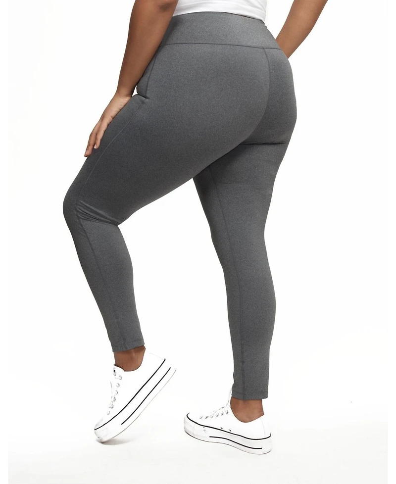 Adore Me Plus Haley Heathered Compression Activewear Legging