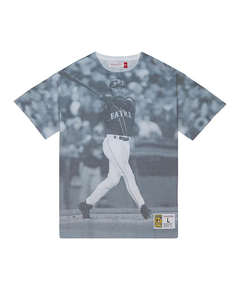 Men's Mitchell & Ness Ken Griffey Jr. Seattle Mariners Cooperstown Collection Highlight Sublimated Player Graphic T-shirt