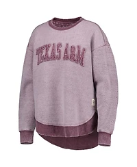 Women's Pressbox Maroon Texas A&M Aggies Ponchoville Pullover Sweatshirt