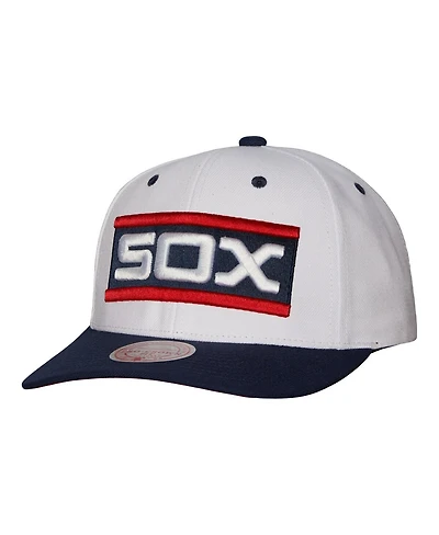 Men's Mitchell & Ness White Chicago White Sox Cooperstown Collection Pro Crown Snapback Hat