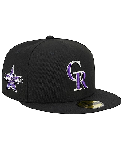 Men's New Era Black Colorado Rockies 2021 Mlb All-Star Game Team Color 59FIFTY Fitted Hat