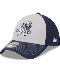 Men's New Era Gray, Navy Dallas Cowboys Retro Joe Main 39THIRTY Flex Hat