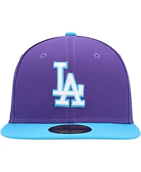 Men's New Era Purple Los Angeles Dodgers Vice 59FIFTY Fitted Hat