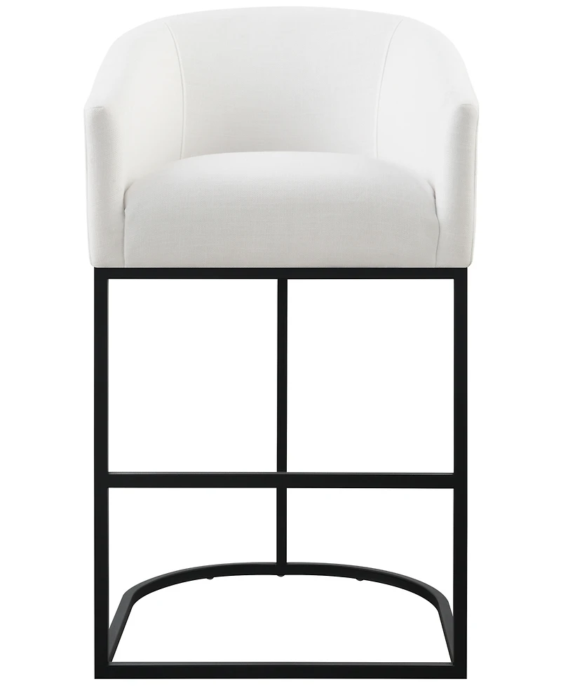 Abbyson Living Jace 39.8" Polyester Upholstered Barstool