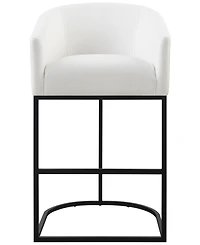 Abbyson Living Jace 39.8" Polyester Upholstered Barstool