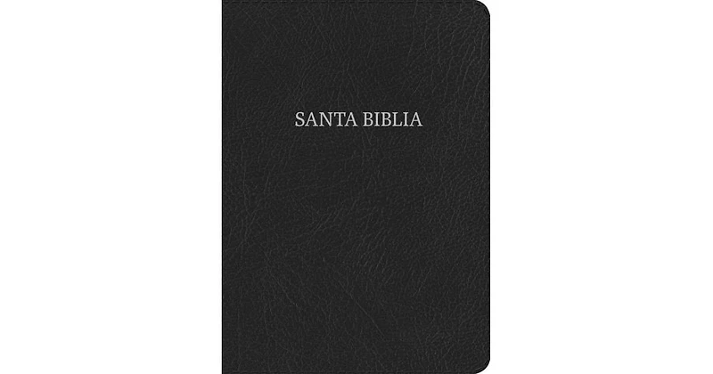Rvr 1960 Biblia Letra Grande Tamano Manual, negro piel fabricada by B&H Espanol Editorial Staff
